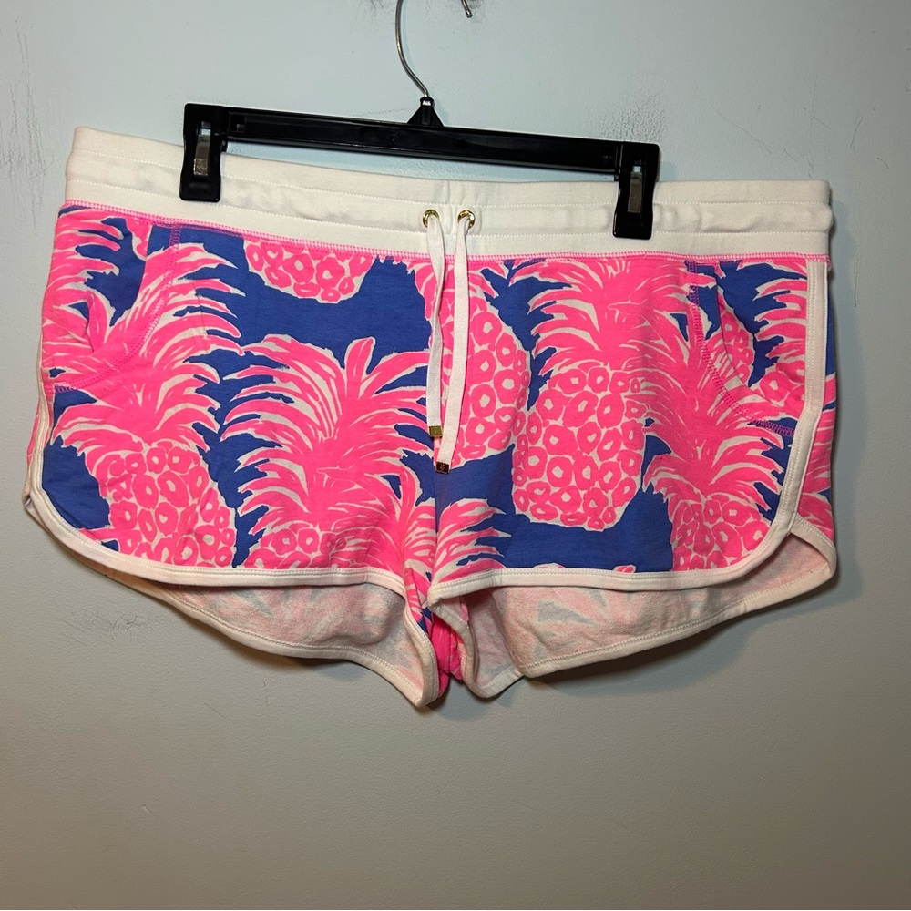 Lilly Pulitzer Blue Haven Little Flamenco Chrissy Shorts Size XL
